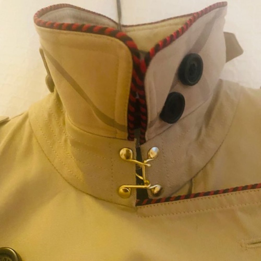 Burberry Tan Double-Breasted Trench Coat - Picture 7 of 12